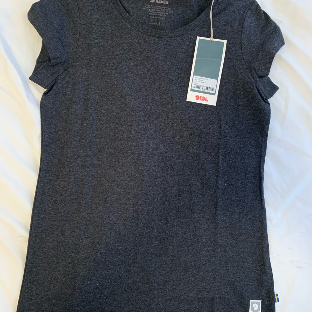 Fjallraven Womens Cut Dark Gray T Shirt